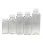 China Empty Square Plastic Cold Press Juice Bottle manufacturer