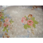 porcelana china colchón seda satén tela blanco fabricante