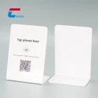 China Custom Wholesale NFC Display Stand QR Code Printing Folded Menu Stand manufacturer