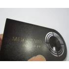 중국 각인 된 블랙 메탈 카드 매트 젖 블랙 메탈 명함 제조업체