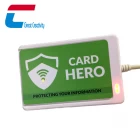 中国 带LED灯的非接触式RFID NFC屏蔽卡 制造商