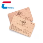 China Custom Laser Printing Wood RFID NFC Business Card manufacturer