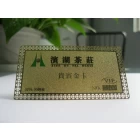 porcelana elegante tarjeta VIP del metal del oro del panel de firma fabricante