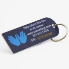 China plastic luggage name tags with key ring manufacturer