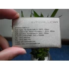 China silver metallic look metal name card manufacturer