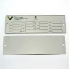 China stainless steel name plates for machine manufacturer