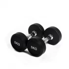 China China 1 to 50kg Rubber Dumbbell Set Rubber Hex Dumbbell  ladies Dumbbell Supplier manufacturer