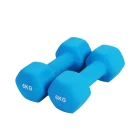 الصين Gym neoprene dumbbell body building vinyl hand weights in pound China supplier الصانع