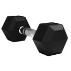 China Hex rubber coated  dumbbell manufacturer