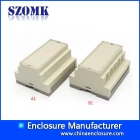 China 105 * 87 * 59mm SZOMK Heißer Verkauf ABS Material Kunststoffgehäuse Für Elektronik Kunststoff PLC Din Rail Projekt Box / AK80004 Hersteller