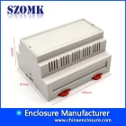 China 105 * 87 * 60mm SZOMK Plastikkasten-elektronisches Gerät-Gehäusefall LCD-Din-Schienen-Einschließung AK-DR-42 Hersteller