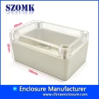 中国 138 * 68 * 50mm防水塑料SZOMK透明透明盖电子控制器盒/ AK-B-FT4 制造商