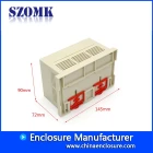 中国 145*80*72mm china manufacture plastic din rail enclosure plastic casing for electronics from szomk メーカー