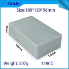 China 1590D 188 * 120 * 56mm Alumínio Metal Stomp Caixa caixa de efeito gabinete de efeito pedal fabricante