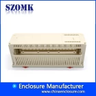China 300*110*110mm plastic din rail enclosure for eletronic device  plastic industrial housing from szomk manufacturer