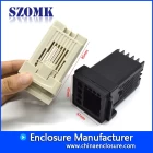 中国 85 * 60 * 48mm浅灰色abs材料din导​​轨塑料pcb盒AK-DR-16 制造商