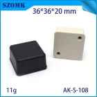 Chine ABS Noir Petite Mini Boîte de projet AK-S-108 fabricant