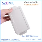 porcelana Caja de plástico ABS IP68 caja de soporte de PCB a prueba de agua para electrónica y fuente de alimentación AK10002-A1 200 * 94 * 45 mm fabricante