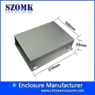 China Aluminium enclosure electronic with metal bracket case for project box manufacturer