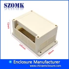 porcelana Szomk factory abs carcasa de riel din de plástico para dispositivo electrónico AK-P-24 145 * 90 * 72 mm fabricante