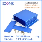 Chine Custom Electrical Anodized PCB Enclosures Portable Aluminum Alloy Project Box fabricant
