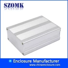 China Custom cutouts drilled cnc milling extruded aluminum electronic box for pcb housing AK-C-C6  100*76*35mm manufacturer