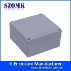 China Customized waterproof extruded die cast aluminium enclosure for electronic PCB board AK-AW-27 140*140*75 mm fabricante