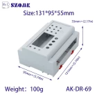 porcelana Caja de proyecto DIN RAIL Caja de electrónica AK-DR-69 fabricante