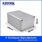 China Shenzhen hot sale 44X66X100mm diy electronic integrated aluminum project enclosure supply/AK-C-B63 manufacturer