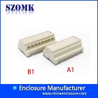 Cina Elctronic din rail plastic junction enclosure box customized plastic enclosure box with 157*86*60mm produttore