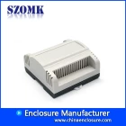 porcelana Gabinete de plástico ABS de fábrica Caja de PLC de caja DIN para electrónica de SZOMK AK80010 111 * 107 * 55 mm fabricante