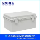 China Hinged waterproof electrical box outdoor plastic enclosure junction housing AK-01-31 285*189*140mm manufacturer