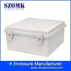 Китай IP65 навесной пластиковый водонепроницаемый блок электроники распределительная коробка SZOMK водонепроницаемый электрический шкаф 285 * 285 * 155 мм АК-01-47 производителя