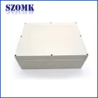 porcelana IP65 pared - caja de ingeniería electrónica gris clara montada impermeable de la cáscara del ABS plástico de la cáscara / 340 * 270 * 120m m / AK-B-K29-1 fabricante