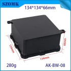 China IP68 PC Material V1 Plastic waterproof box outdoor junction box UV protection housing 134*134*66mm AK-BW-08 manufacturer