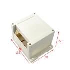 中国 新设计DIN导轨盒带接线端子ABS塑料盒用于PCB AK-P-04 115x90x72mm 制造商