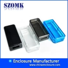 중국 USB 장치 AK-N-12 53 * 24 * 14 mm를위한 신형 재료 transprant 플라스틱 인클로저 제조업체