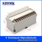 Китай Пластиковая DIN-рейка корпус электронных компонентов приборная коробка для электропитания АК-DR-46 75 * 51 * 154мм производителя