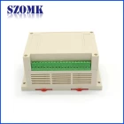 Chine Plastic din-rail enclosure for electronic pcb junction control boxes With terminal blocks fabricant