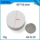 porcelana SZOMK 45 x 56 mm, empalme redondo, riel DIN, gabinete de plástico personalizado fabricante