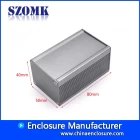 중국 SZOMK 압출 전자 전원 공급 장치 알루미늄 인클로저 AK-C-B55 40 * 50 * 80mm 제조업체