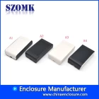 China SZOMK Goede kwaliteit kleine abs plastic standaardbehuizing voor elektronica AK-S-02B 23 * 55 * 100 mm fabrikant