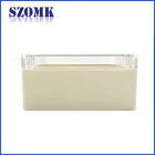 porcelana Caja de plástico SZOMK IP65 con tapa transparente para electrónica industrial AK-B-FT3 fabricante