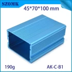 China SZOMK aluminumrack enclosure electronic junction box amplifier profile metal case housing for industrial project AK-C-U1 132*445*300mm manufacturer