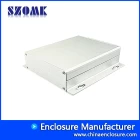 China SZOMK extruded aluminum enclosure customized metal PCB box housing for power supply AK-C-A10 38*150*155mm manufacturer