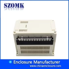 الصين SZOMK new plc din rail plastic enclosure small plastic control box with terminal block الصانع