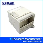 China Din rail industrial plastic enclosure electrical control boxes from SZOMK AK-DR-20 110x75x65mm manufacturer