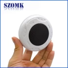 China abs white black plastic round shape sound collector instrument junction enclosure for electronic device AK-N-55 86*50 manufacturer
