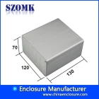 China aluminum industrial enclosure for electronic supplies from szomk with  70(H)x120(W)xfree mm manufacturer