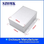 الصين cost saving aluminum controller metal junction enclosure amplifier with heat sink profile size 130*128*52mm الصانع
